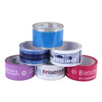 Self Adhesive Single Side Custom 100m logo print packing tape