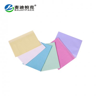 Dental Bibs Made of Medical Pule Paper and PE Film